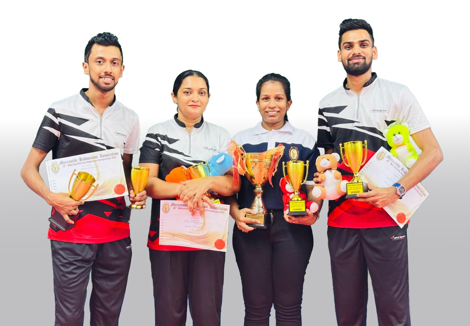 DFCC Bank Excels at the 41st Mercantile Inter-Firm Team Badminton Championships