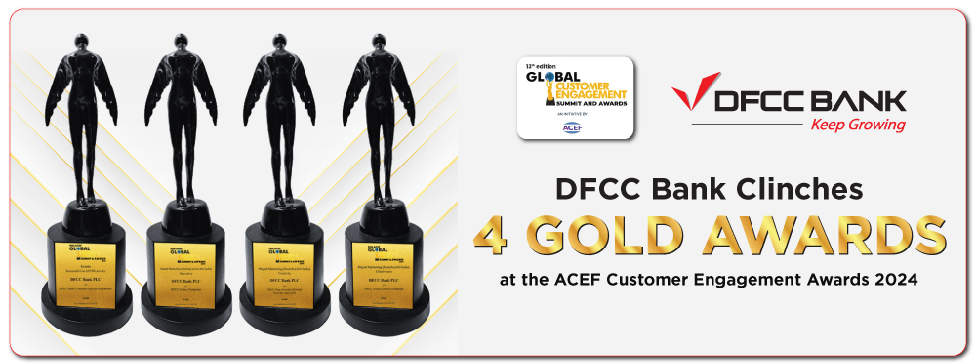 DFCC Bank Clinches 4 Gold Awards main