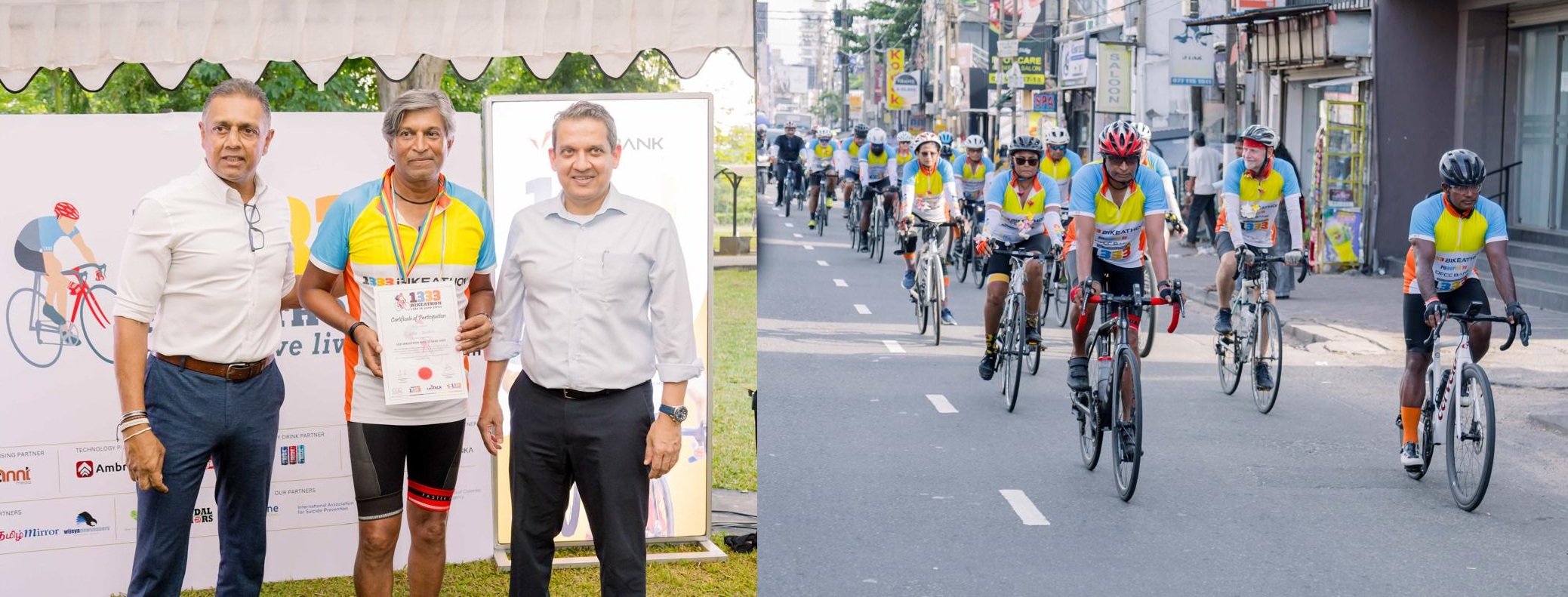 DFCC Bank-Powered 1333 Bikeathon Concludes on World Suicide Prevention Day, Taking the 1333 Lifeline Across Sri Lanka