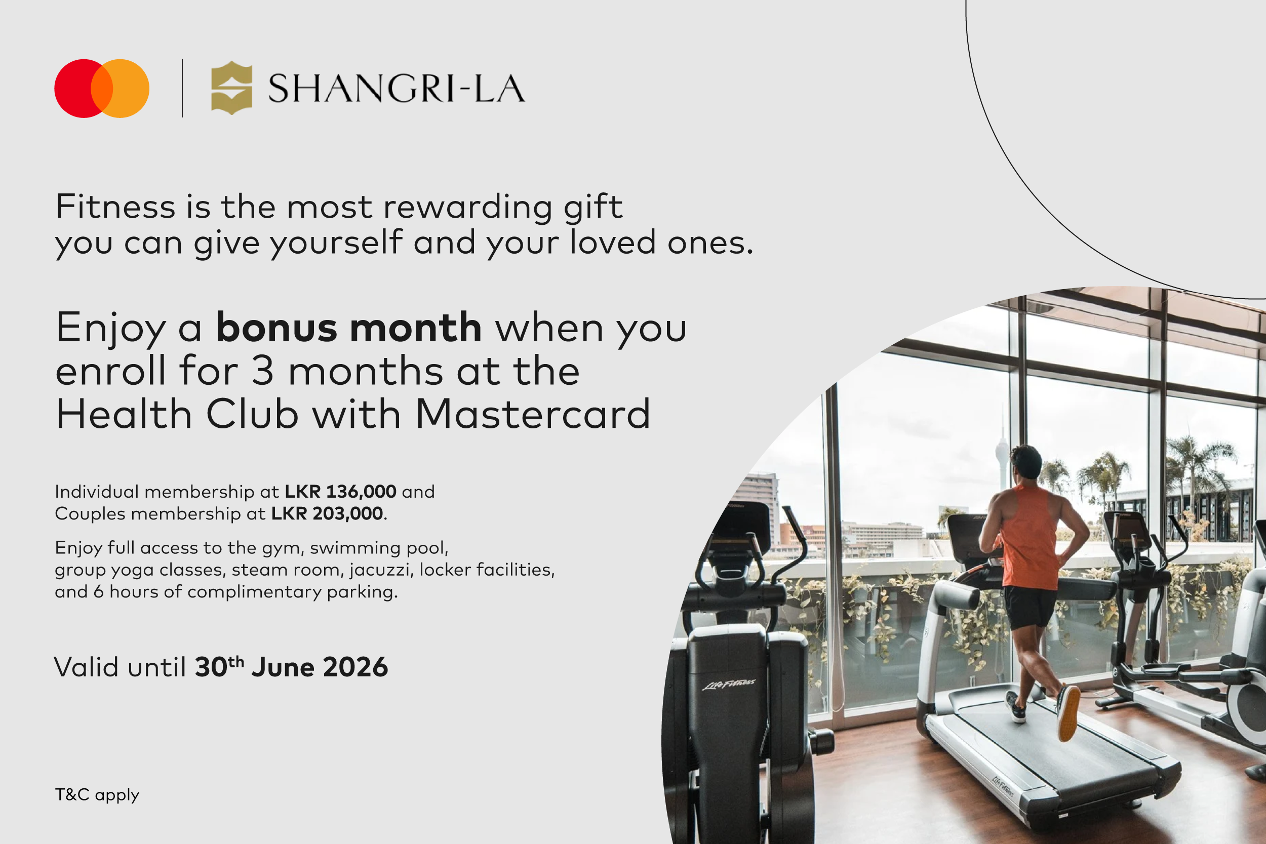 Mastercard x Shangrila Health Club Mastercard x Shangrila Health Club Priceless Special 1200x800